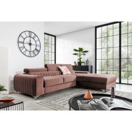 Eltap Grayson Cloud Corner Pull-Out Sofa 205x275x98cm, Pink (CO-GRA-RT-24NU) | Sofas | prof.lv Viss Online