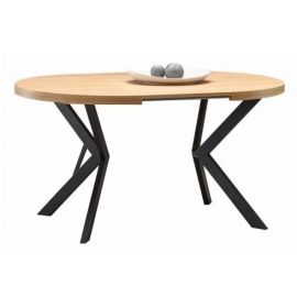Halmar Peroni Extendable Table 100x100, Oak/Black | Kitchen tables | prof.lv Viss Online