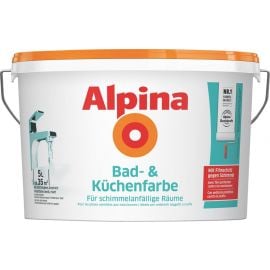 Mitrumizturīga Krāsa Alpina Bad-und Küchenfarbe Balta Matēta | Alpina | prof.lv Viss Online