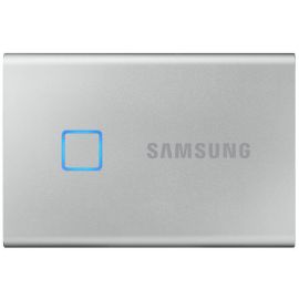 Ārējais Cietais Disks SSD Samsung T7 Touch, 500GB, Sudraba (MU-PC500S/WW) | Ārējie cietie diski | prof.lv Viss Online