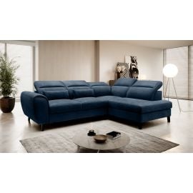 Eltap Noble Cloud Corner Pull-Out Sofa 201x255x100cm, Blue (CO-NOB-RT-40NU) | Sofas | prof.lv Viss Online