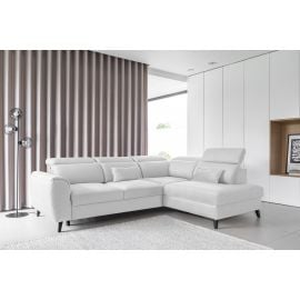 Eltap Noble Savoi Corner Pull-Out Sofa 201x255x100cm, White (CO-NOB-RT-01SAV) | Sofas | prof.lv Viss Online