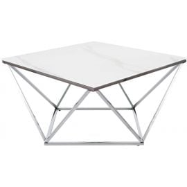 Signal Silver A II Coffee Table, 80x80x46cm, White (SILVERAIIMAST) | Signal | prof.lv Viss Online