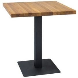 Signal Pure Oak Table 80x80cm, Oak/Black (PUROLDC80) | Signal | prof.lv Viss Online