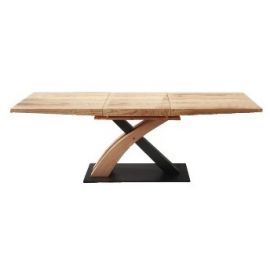 Halmar Sandor 3 Extendable Table 160x90cm, Oak/Black | Kitchen tables | prof.lv Viss Online