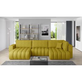 Eltap Bonito Corner Pull-Out Sofa 175x350x92cm, Yellow (CO-BON-LT-45GO) | Corner couches | prof.lv Viss Online