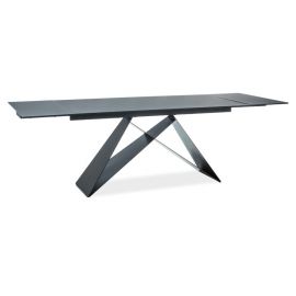 Signal Westin II Extendable Table 160x90cm, Black | Glass tables | prof.lv Viss Online