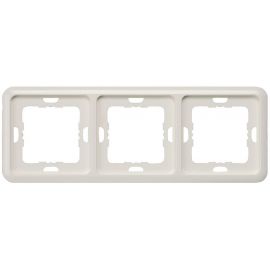 Siemens Delta Profile Surface Mounting Frame 3-gang, White (5TG1773) | Electrical outlets & switches | prof.lv Viss Online