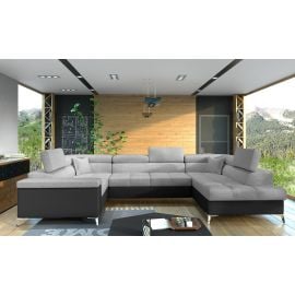 Eltap Thiago Sawana/Soft Pull-Out Corner Sofa 43x208x88cm, Grey (Th_09) | Corner couches | prof.lv Viss Online