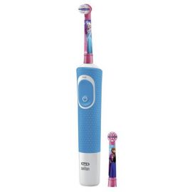 Braun Oral-B D100.413.2K Frozen Electric Toothbrush for Kids Blue (Vitality 100 Kids Frozen) | Electric Toothbrushes | prof.lv Viss Online
