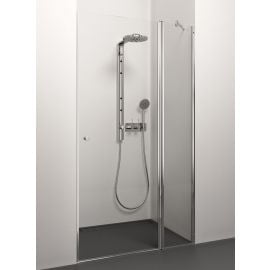 Glass Service Elegante 80cm 80ELE+ Shower Door Transparent Chrome | Shower doors and walls | prof.lv Viss Online