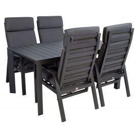 Dārza Mēbeļu Komplekts Home4you Tomson, Galds + 4 krēsli, Pelēks (K25167) | Outdoor furniture sets | prof.lv Viss Online