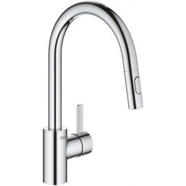 Grohe Eurosmart Cosmo Kitchen Faucet with Pull-Out Spray, Chrome (31481001) | Grohe | prof.lv Viss Online