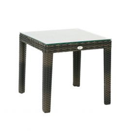Home4You Wicker Garden Table, 50x50x45cm, Dark Brown (11809) | Tables | prof.lv Viss Online