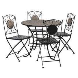Home4you Mosaic Garden Furniture Set Black | Outdoor furniture sets | prof.lv Viss Online