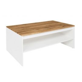 Журнальный столик Black Red White Holten, 110x65x45.5 см, белый, дуб (S440-LAW/110-BI/DWO) | Мебель для гостиной | prof.lv Viss Online