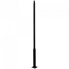 Apgaismojuma stabs Ecolight 3m, cinkots, melns (EC61656) | Street and park lighting | prof.lv Viss Online