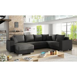 Stūra Dīvāns Izvelkams Eltap Marco Sawana/Soft 53x312x92cm, Pelēks (Mc_16) | Mīkstās mēbeles | prof.lv Viss Online