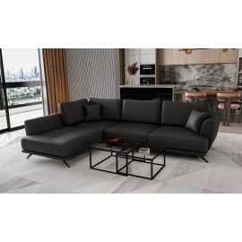 Eltap Larde Soft Corner Pull-Out Sofa 191x276x90cm, Black (CO-LAR-LT-11SOF) | Sofas | prof.lv Viss Online