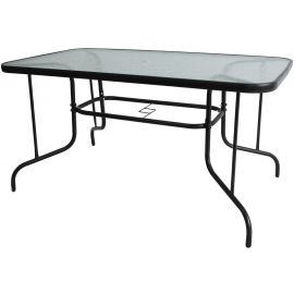 Garden Table, 140x80cm, Black (119451) | Garden tables | prof.lv Viss Online