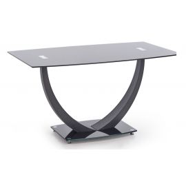Halmar Anton Glass Shelf 140x80cm, Black | Glass tables | prof.lv Viss Online