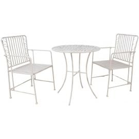 Dārza Mēbeļu Komplekts Home4you Jasmine, Galds + 2 krēsli, Balts (K40105) | Outdoor furniture sets | prof.lv Viss Online