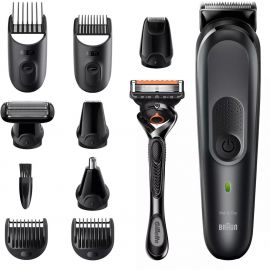 Braun MGK 7321 Мультитриммер для волос, бороды и тела, черный | Триммеры для волос, бороды | prof.lv Viss Online