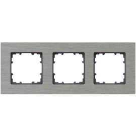 Siemens Delta Miro Surface-Mounted Aluminium Frame 3 Gang | Mounted switches and contacts | prof.lv Viss Online