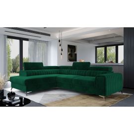 Eltap Laurence Kronos Pull-Out Corner Sofa 205x275x98cm Left Corner Dark Green (Lau_10) | Corner couches | prof.lv Viss Online