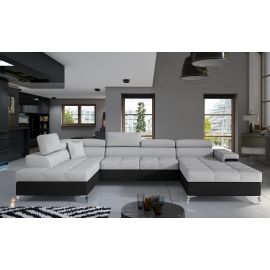 Eltap Eduardo Sawana/Soft Pull-Out Corner Sofa 60x345x90cm, Grey (Edr_25) | Sofas | prof.lv Viss Online