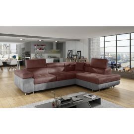 Eltap Anton Monolith/Monolith Corner Pull-Out Sofa 203x272x85cm, Red (An_30) | Sofa beds | prof.lv Viss Online
