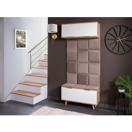 Signal P-012 Hallway Furniture Set, 206x32x90cm, Brown/White (P012DABM) | Hallway furniture | prof.lv Viss Online