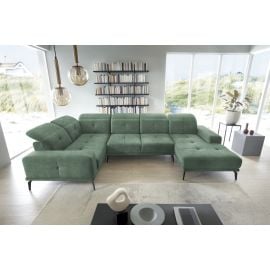 Eltap Neviro Loco Corner Sofa 201x350x77cm, Green (CO-NEV-LT-100LO) | Living room furniture | prof.lv Viss Online