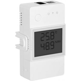 Sonoff THR320D Умный выключатель с Wi-Fi и мониторингом температуры/влажности 20В Белый | Умное освещение и электроприборы | prof.lv Viss Online