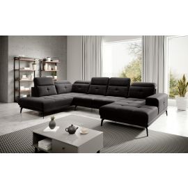 Eltap Bretan Lux Corner Sofa 205x350x107cm, Black (CO-BRE-LT-10LU) | Corner couches | prof.lv Viss Online