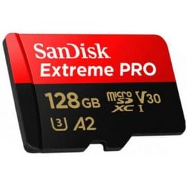 SanDisk SDSQXCD Micro SD Memory Card 200MB/s, With SD Adapter Black/Red | Memory cards | prof.lv Viss Online