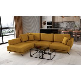 Eltap Larde Savoy Corner Pull-Out Sofa 191x276x90cm, Yellow (CO-LAR-LT-45GO) | Living room furniture | prof.lv Viss Online