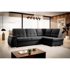 Eltap Sado Flores Corner Pull-Out Sofa 192x272x95cm, Black (CO-SAD-RT-10FL) | Sofas | prof.lv Viss Online