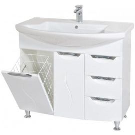 Аква Родос Глория 05GL90 раковина для ванной комнаты с шкафчиком Белый (195646) | Мебель для ванной | prof.lv Viss Online