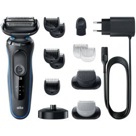 Бритва Braun Series 5 51-B4650cs для бритья бороды, черно-синяя (51-B4650cs) | Красота и здоровье | prof.lv Viss Online