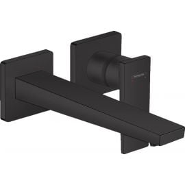 Hansgrohe Metropol Concealed Sink Mixer Spout, 2 Hole Wall Mounted, Spout Length 225mm, Wall Mounted, Matte Black (HG32526670) | Sink faucets | prof.lv Viss Online