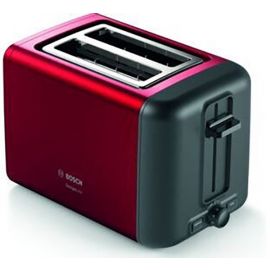 Bosch Toaster TAT3P424 Black/Red (TAT3P424) | Toasters | prof.lv Viss Online