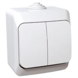 Schneider Electric Ceder Plus Surface-mounted Socket Outlet, IP44, White (WDE000550)
