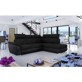 Eltap Loreto Sawana/Soft Pull-Out Corner Sofa 60x260x102cm, Black (Lor_57) | Living room furniture | prof.lv Viss Online