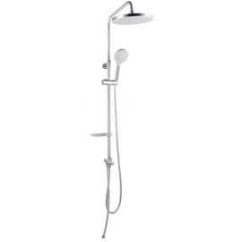 Vento L2102A2 Shower System Chrome/White (352483) | Faucets | prof.lv Viss Online
