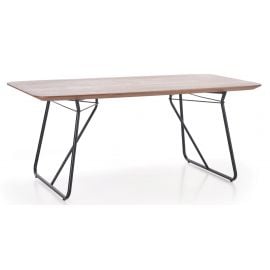 Halmar Houston Kitchen Table 180x90cm, Brown/Black | Halmar | prof.lv Viss Online