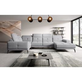 Eltap Neviro Sola Corner Sofa 201x350x77cm, Grey (CO-NEV-LT-04SO) | Sofas | prof.lv Viss Online