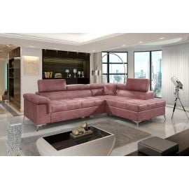 Eltap Eridano Monolith Corner Pull-Out Sofa 202x275x90cm, Pink (ERI_09) | Living room furniture | prof.lv Viss Online