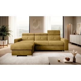 Eltap Fresia Loco Corner Pull-Out Sofa 176x247x104cm, Yellow (CO-FR-LT-45LO) | Living room furniture | prof.lv Viss Online