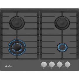 SIMFER Built-in Gas Hob Surface H6 403 TGWSC Gray | Electric cookers | prof.lv Viss Online